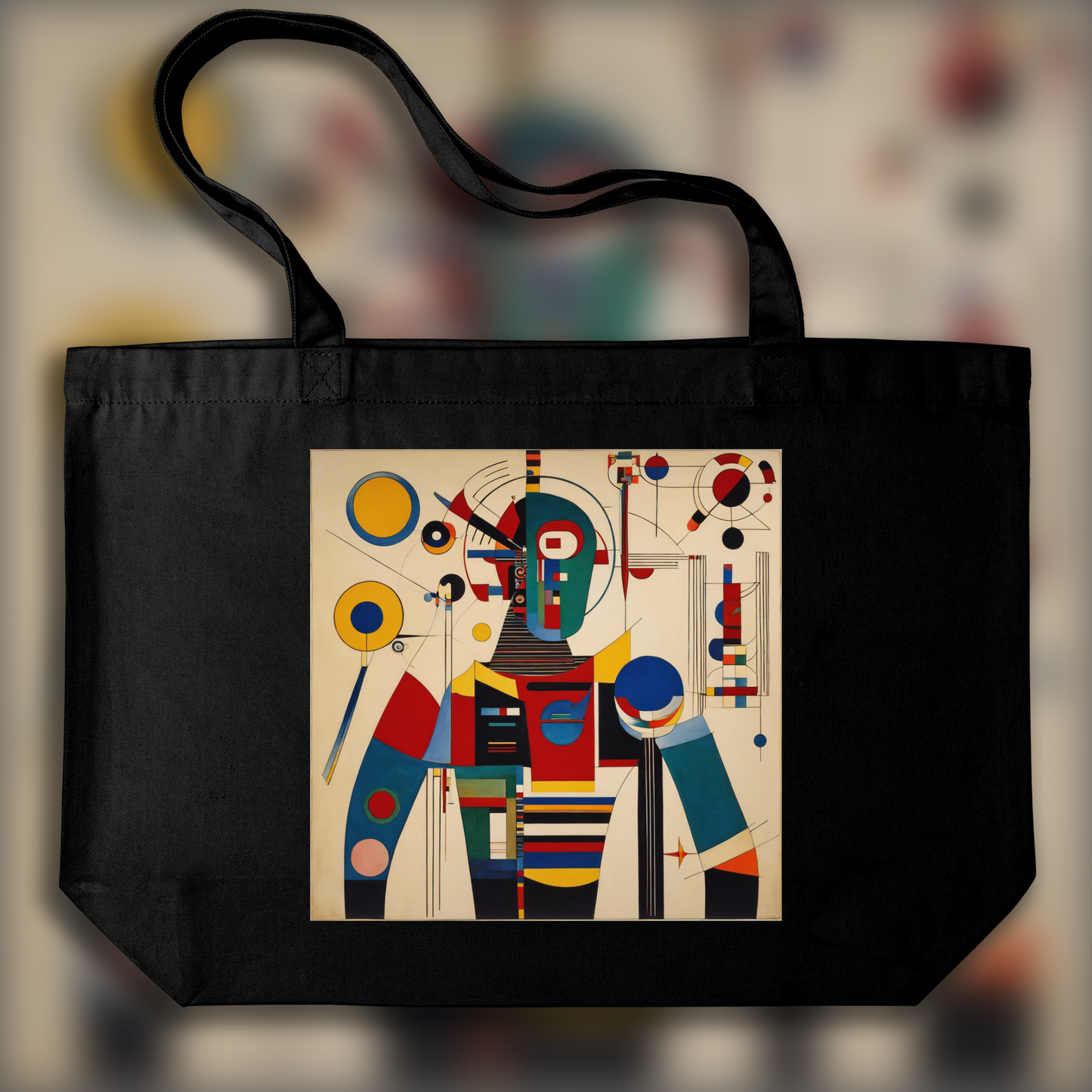 Tote bag - Geometric abstract art, Cyborg - 1920528786