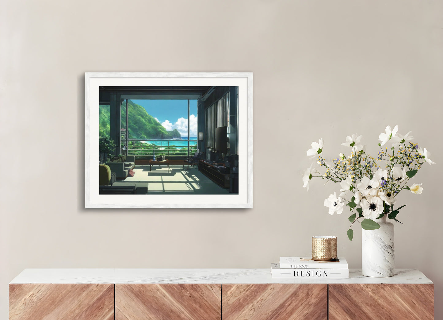 Poster with wood frame: Ghost in the Shell, 