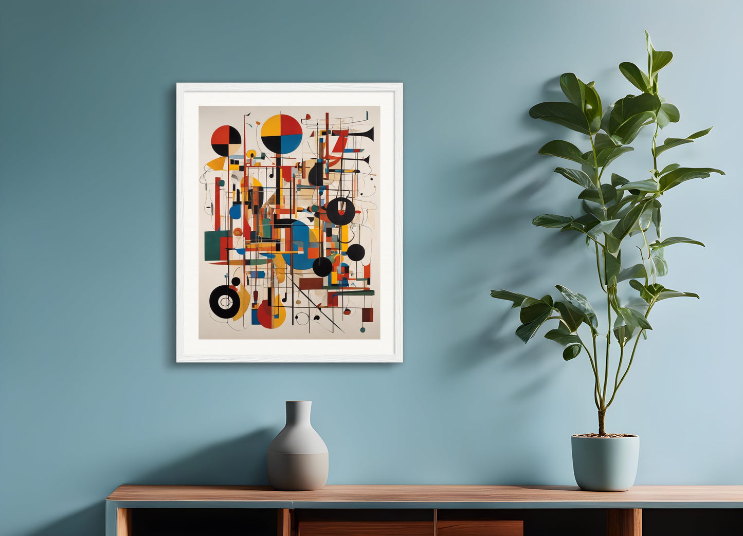 Poster with wood frame: , 