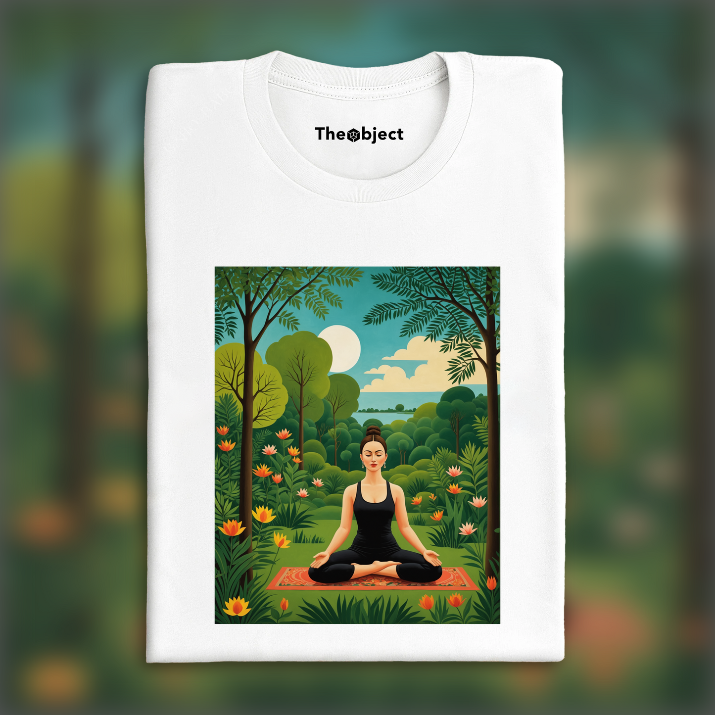 T-Shirt - Dreamlike and naive jungles with fanciful precision, Yoga - 1169644315