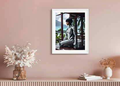 Poster with wood frame: Realistic photography, 