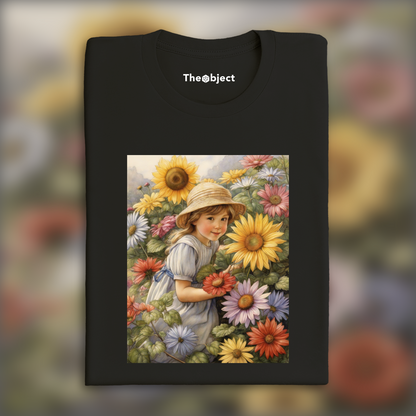 T-Shirt - British illustration with natural poetics, Flower - 1744906030