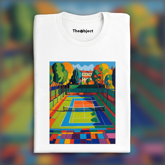 T-Shirt - Fauvism, Tennis court - 3865502983