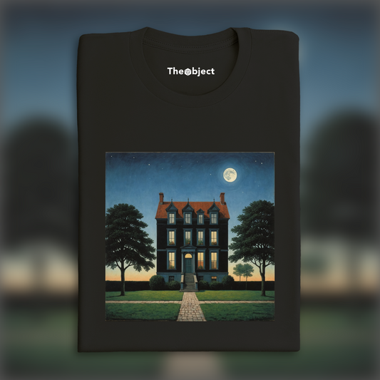 T-Shirt - Belgian surrealism, A house in day and night - 3375224272