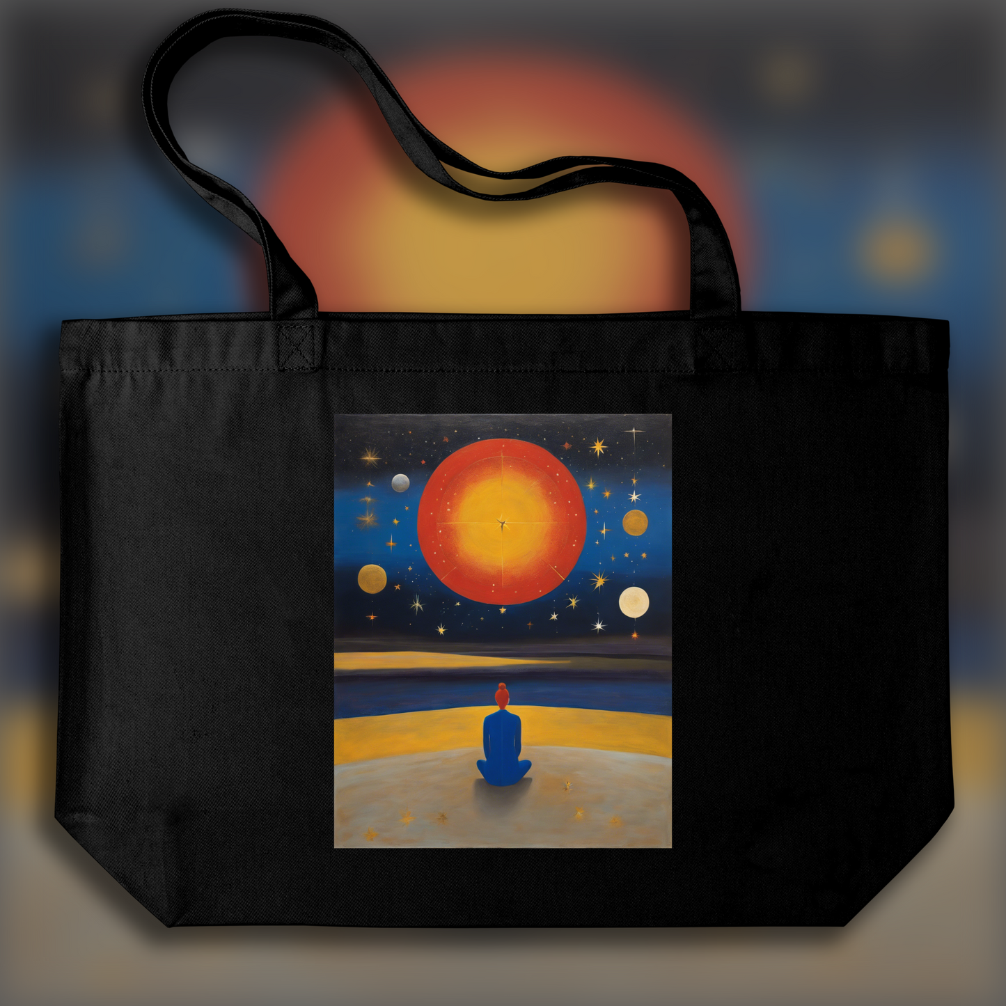 Tote bag - Scottish Abstract Expressionism Painting, Astrology - 1042996643