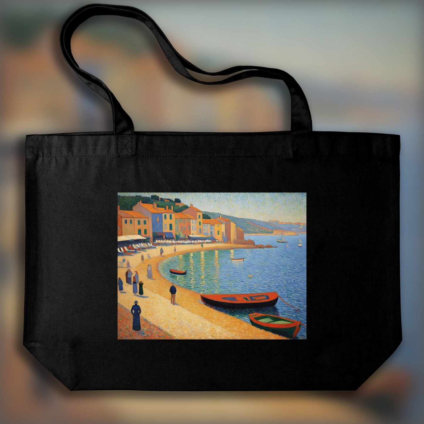 Tote bag - Pointillist masterpiece, Collioure - 1012039516