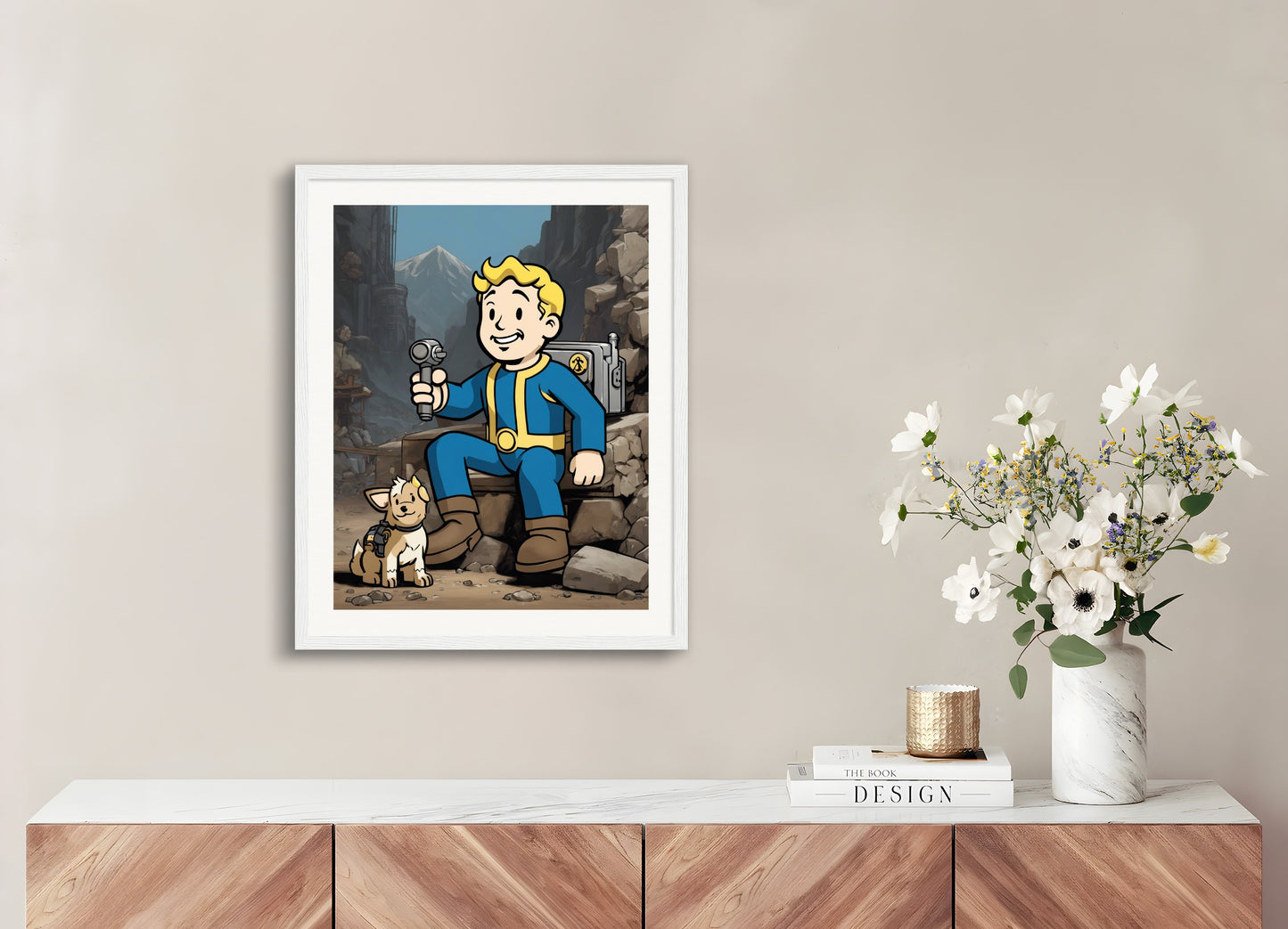 Poster with wood frame: Fallout (video game), Pegasus