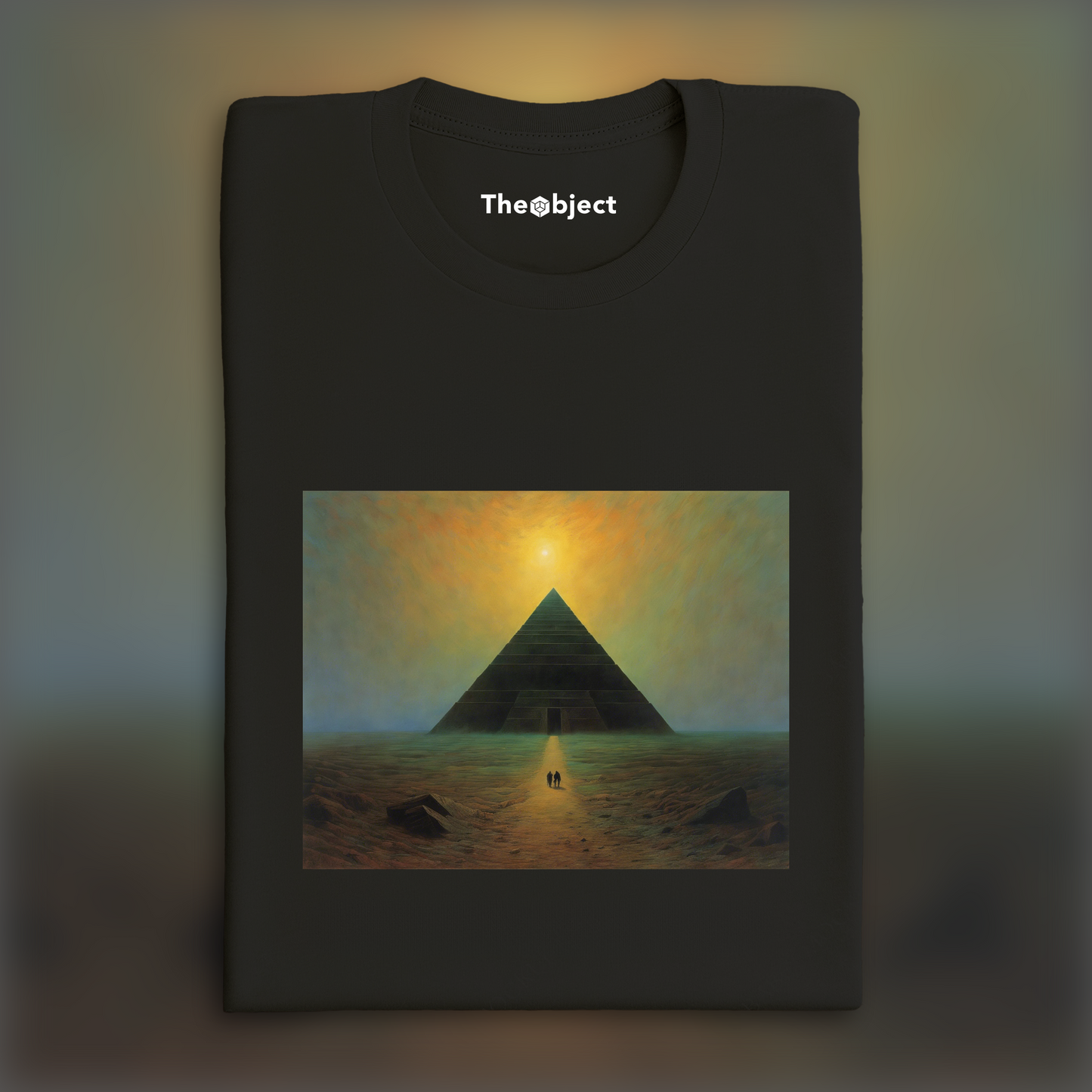 T-Shirt - Atmospheric, dark and mystical comic book, Pyramid - 3851023874