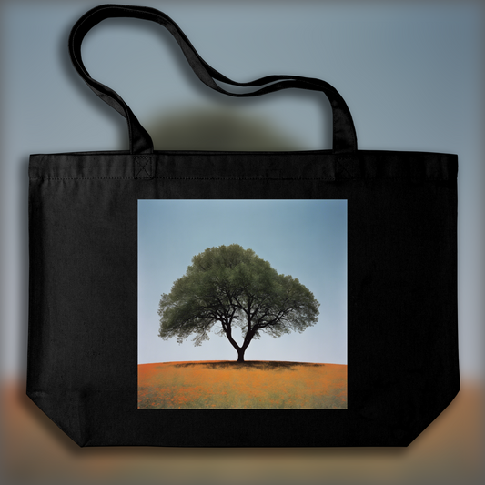 Tote bag - Explorations abstraites urbaines, noir et blanc, Paysage - 309775536