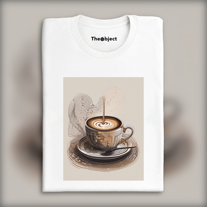 T-Shirt - Art algorithmique, Café - 3025442660