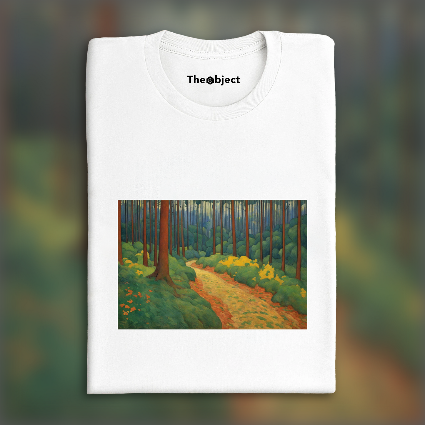 T-Shirt - Symbolism with bright colors and simplified shapes, Forest - 3025043639