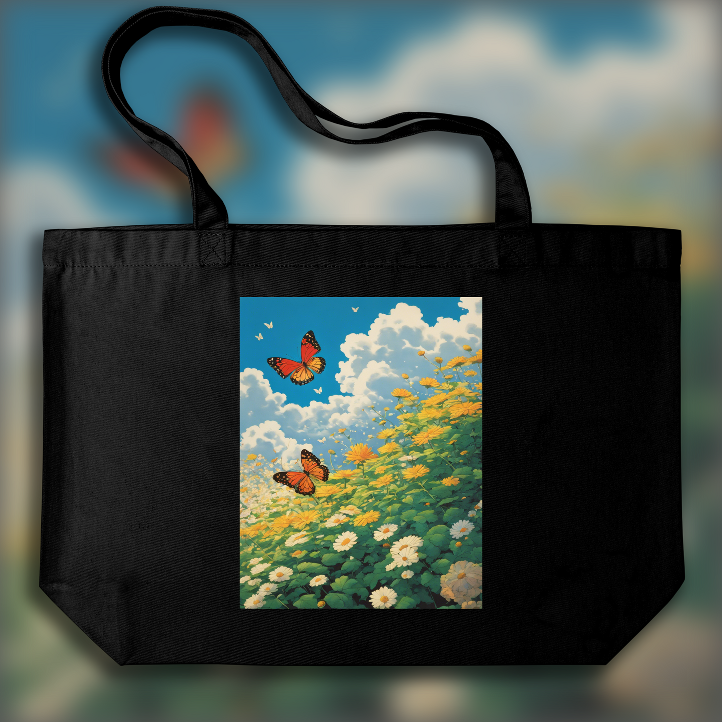 Tote bag - Pièces maîtresses de l'animé japonais contemporain, Papillon - 2435958565