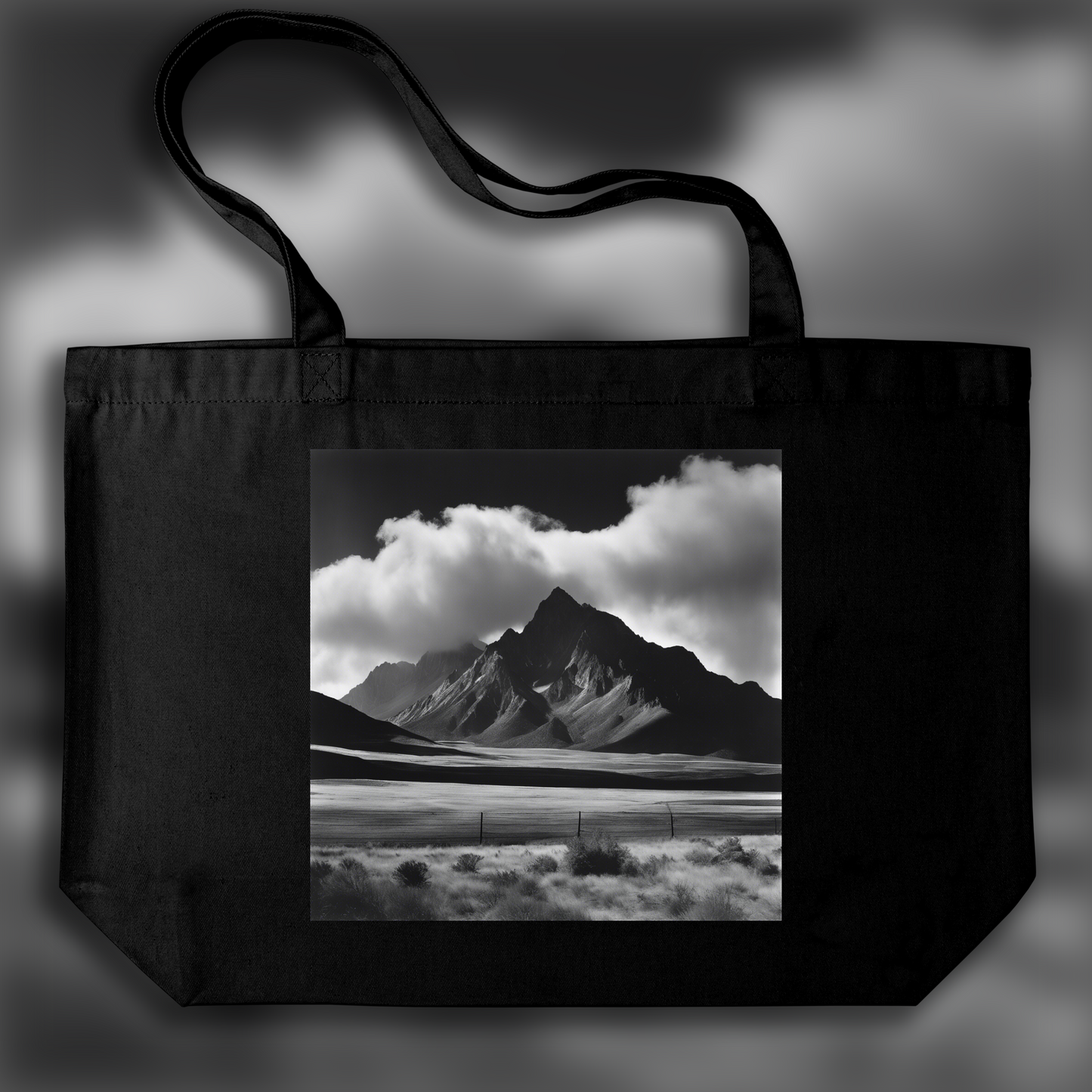 Tote bag - Photographie abstraite, nature et motifs géométriques , Montagnes - 3249015359