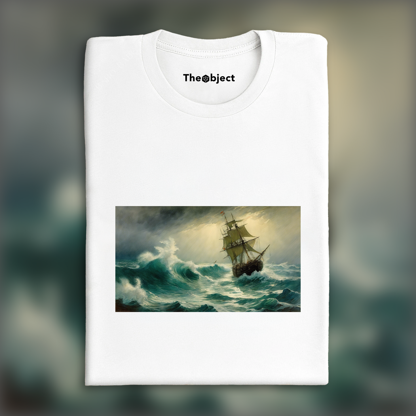 T-Shirt - Fantastic illustration, fanciful settings, stormy ocean - 878146476