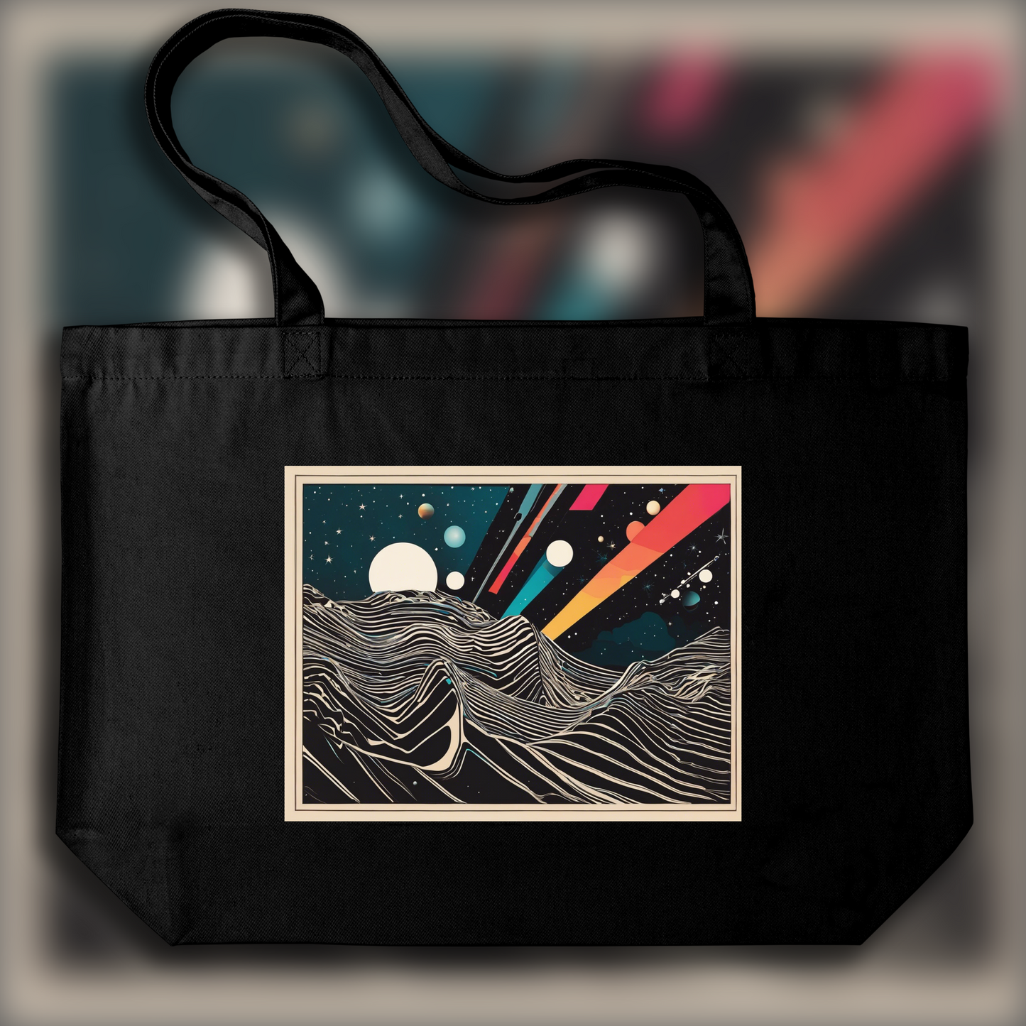 Tote bag - Neo-pop art, Astronomy - 4186399569