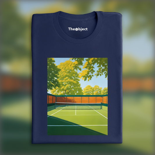 T-Shirt - New American Realism, Tennis court - 1531261941