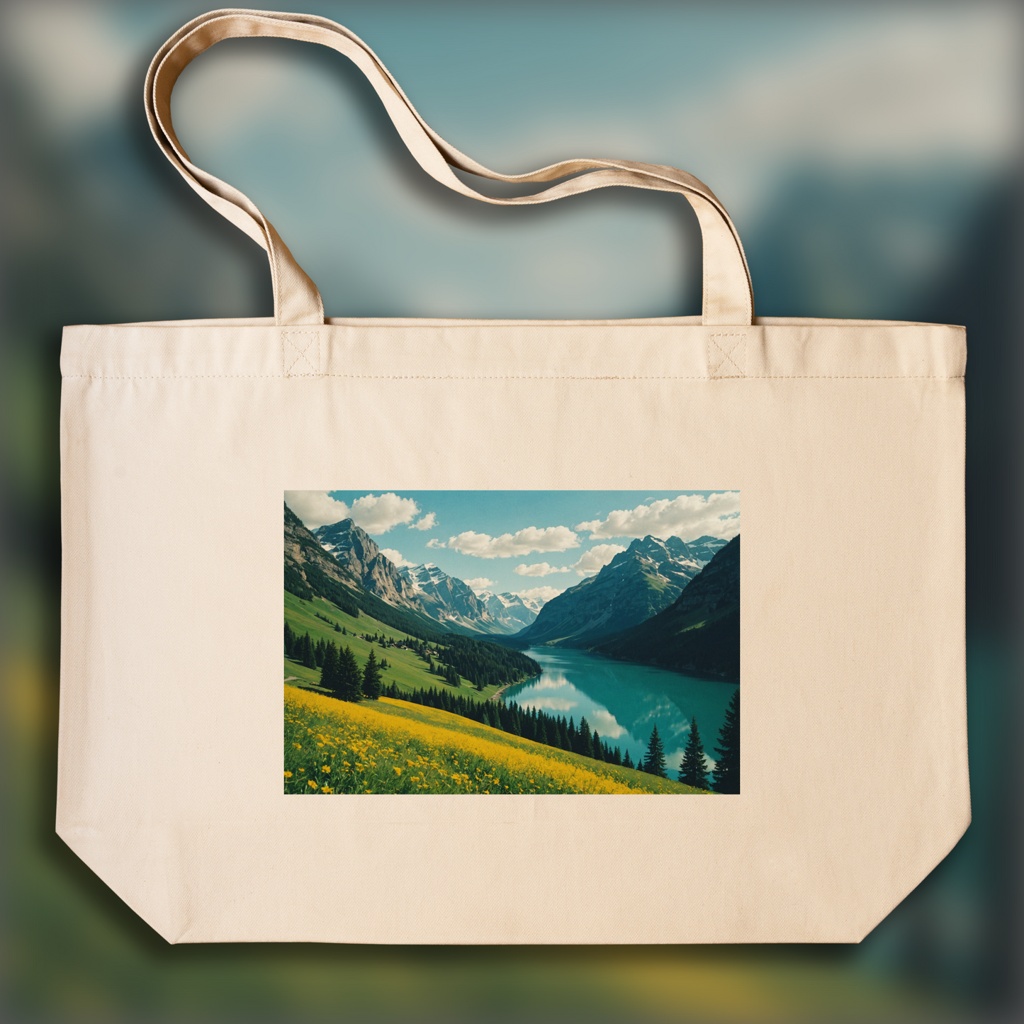 Tote bag - 35mm analog photography, Beautiful landscape - 2297446824