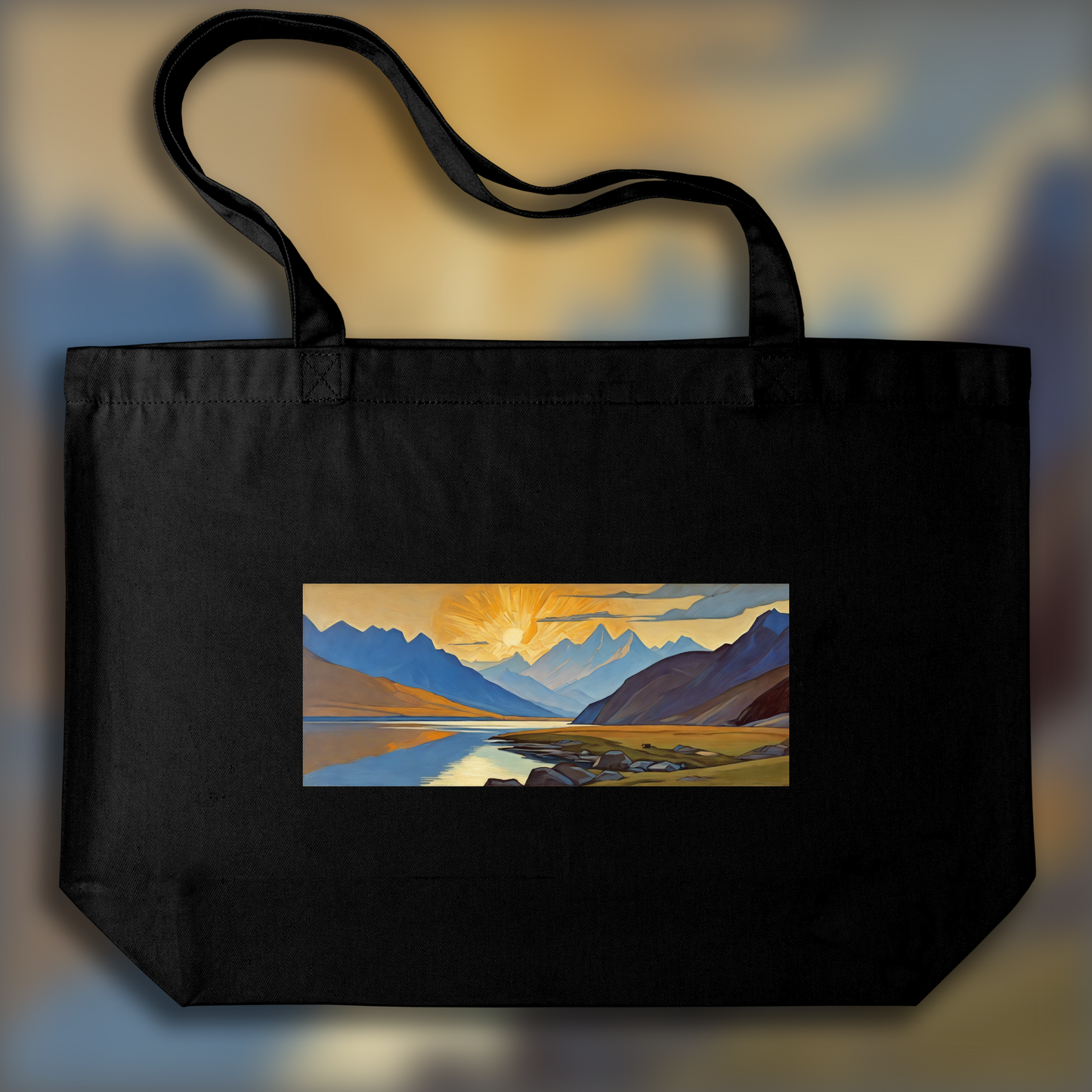 Tote bag - Mystical landscapes with spiritual symbolism, Landscape - 2732683534