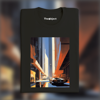 T-Shirt - Design industriel américain futuriste, Brutalist architecture, city - 1808224320