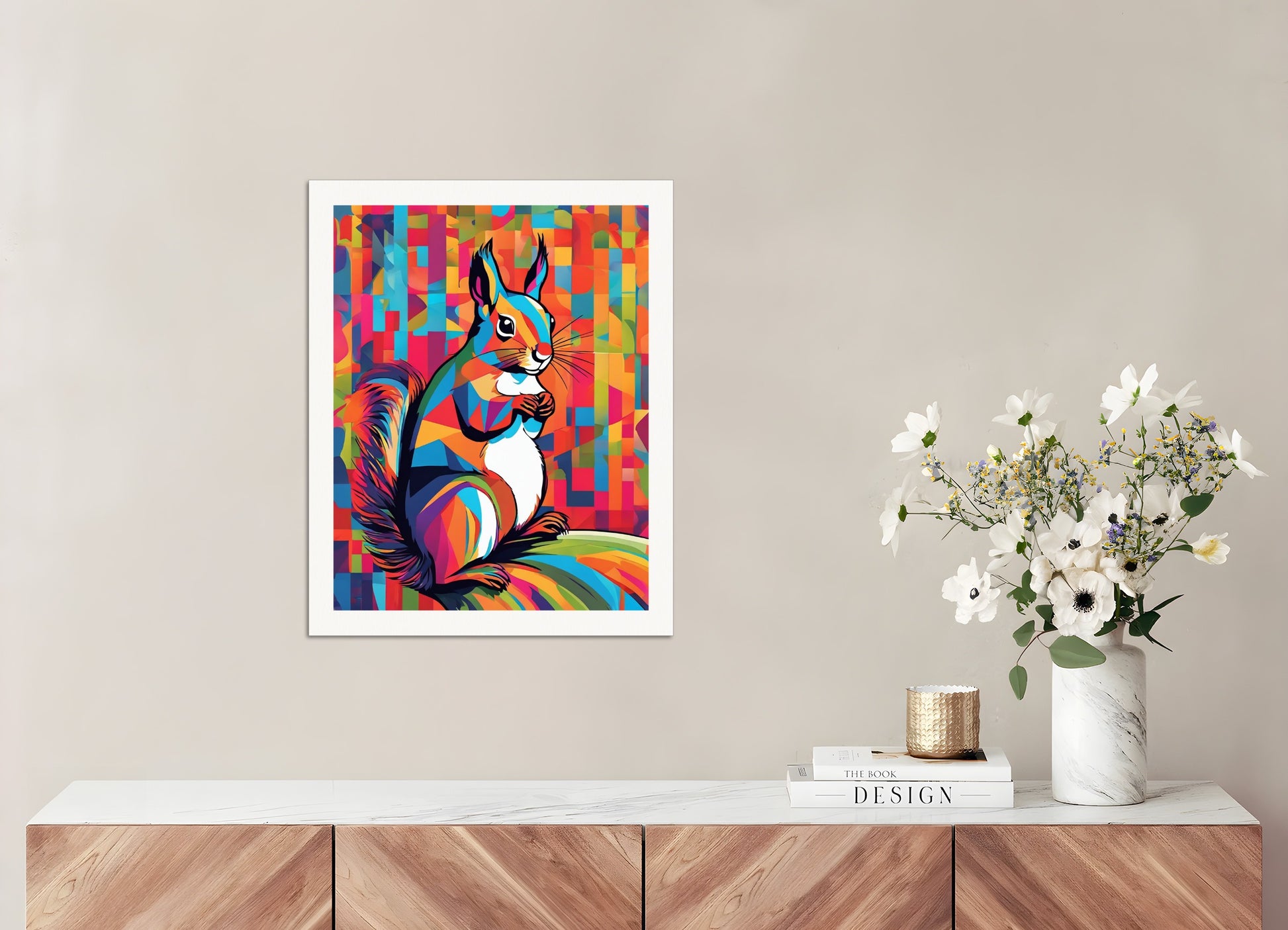 Poster: Neo-pop art, Squirrel