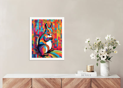 Poster: Neo-pop art, Squirrel