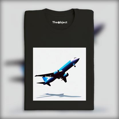 T-Shirt - Low polygon, Plane - 1638599734