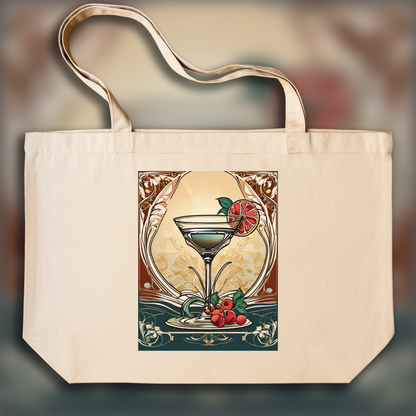 Tote bag - Art Nouveau, Cocktail - 2882488261