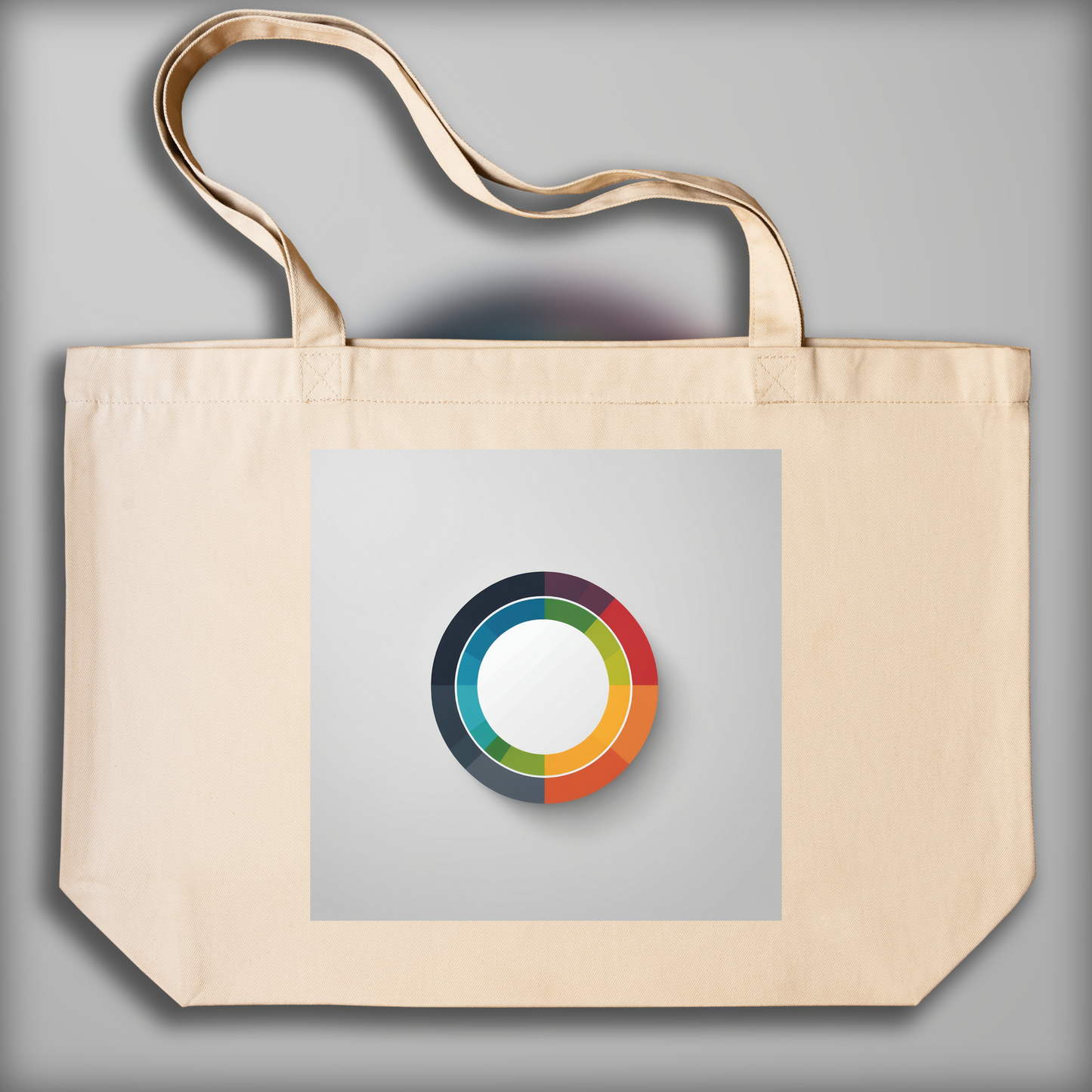 Tote bag - L'art du minimalisme, cercles - 2498376593