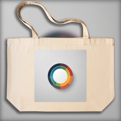 Tote bag - L'art du minimalisme, cercles - 2498376593