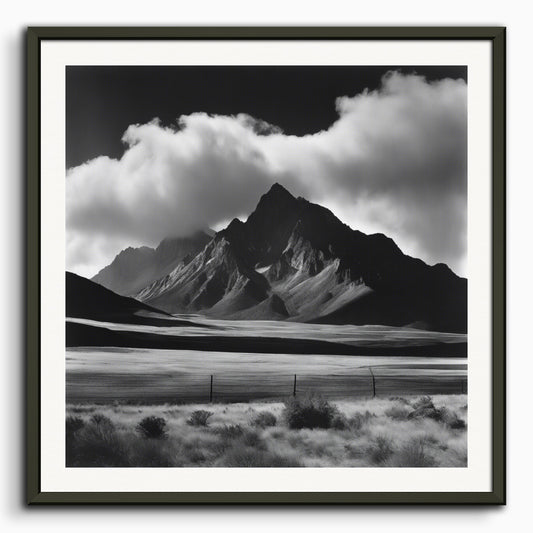 Poster: Abstract photographs based on elements of nature and geometric patterns, Mountains