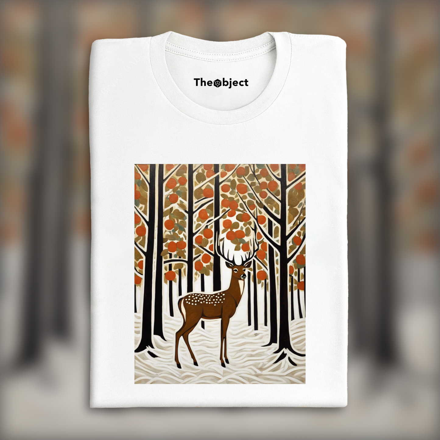 T-Shirt - Contemporary American Post-Impressionism, A deer - 1744882597