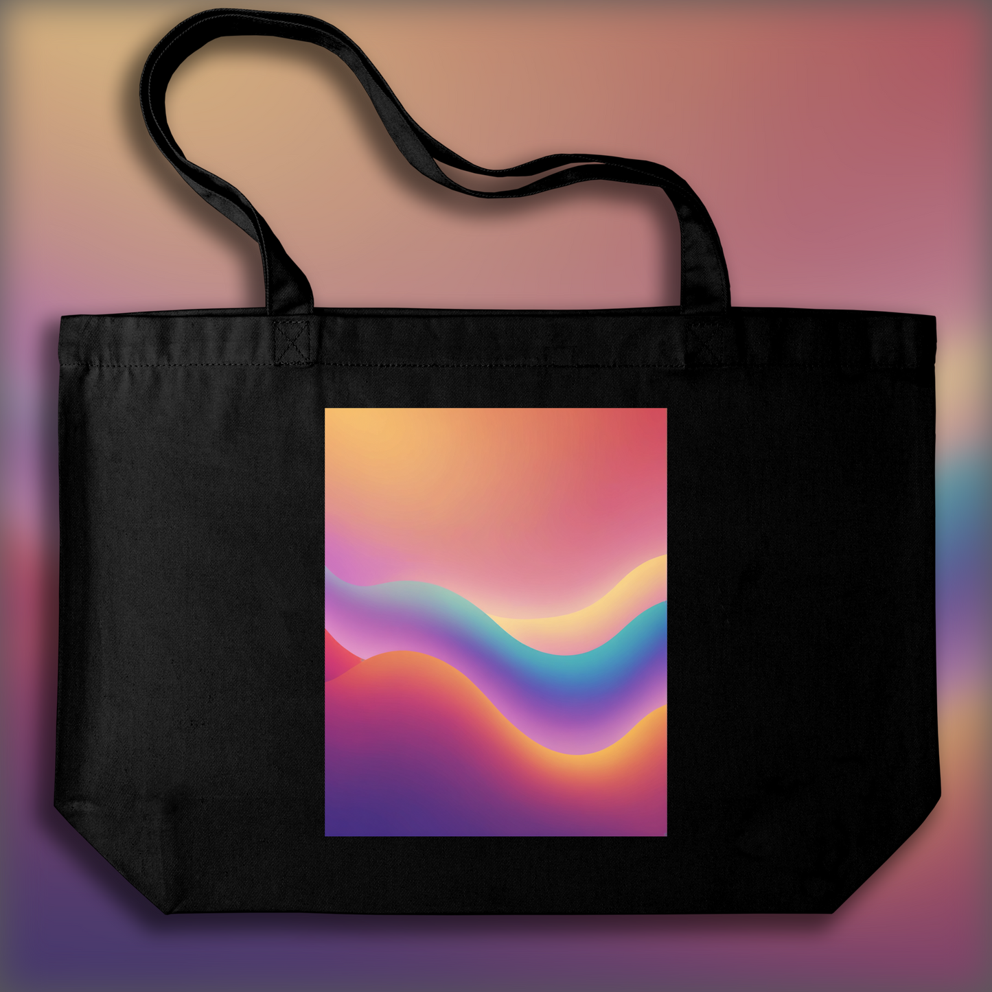 Tote bag - Abstract gradient, warm, glowing ambiance - 1888027095