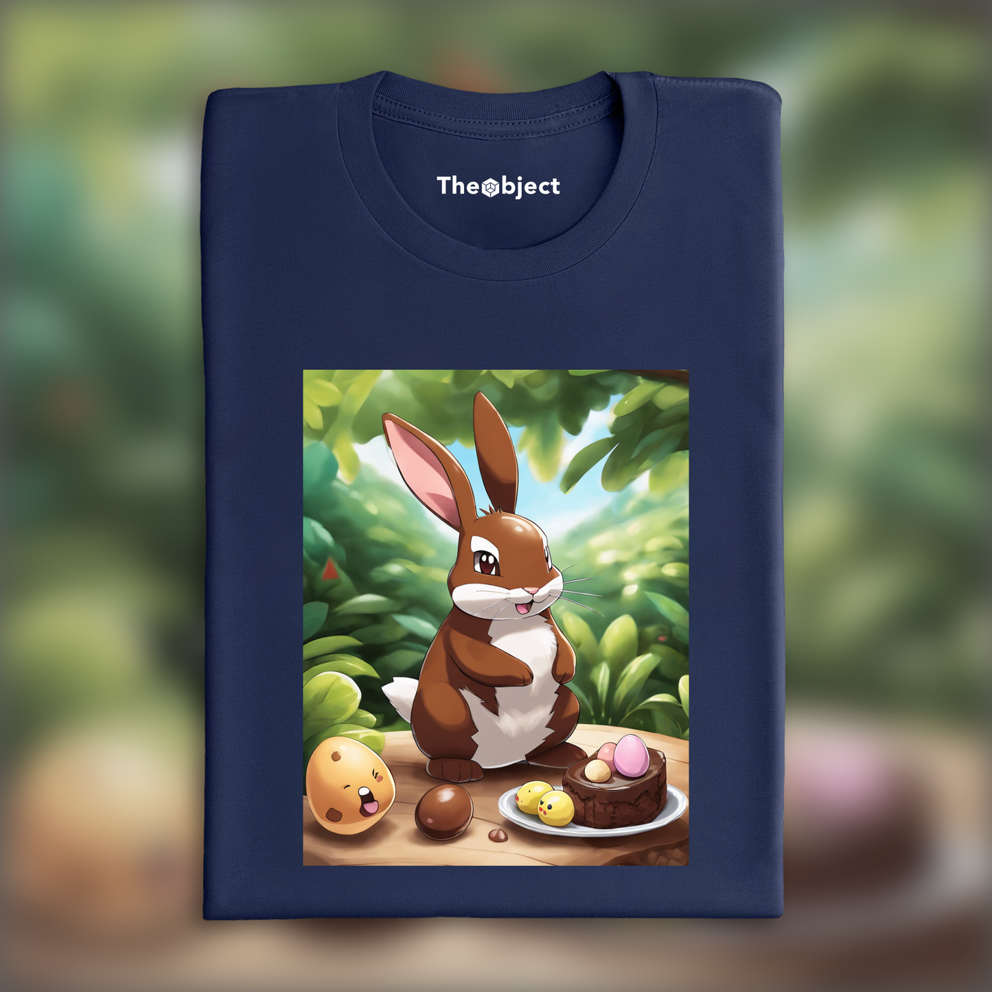 T-Shirt - Pokémon , rabbit with chocolate egg - 1141031381