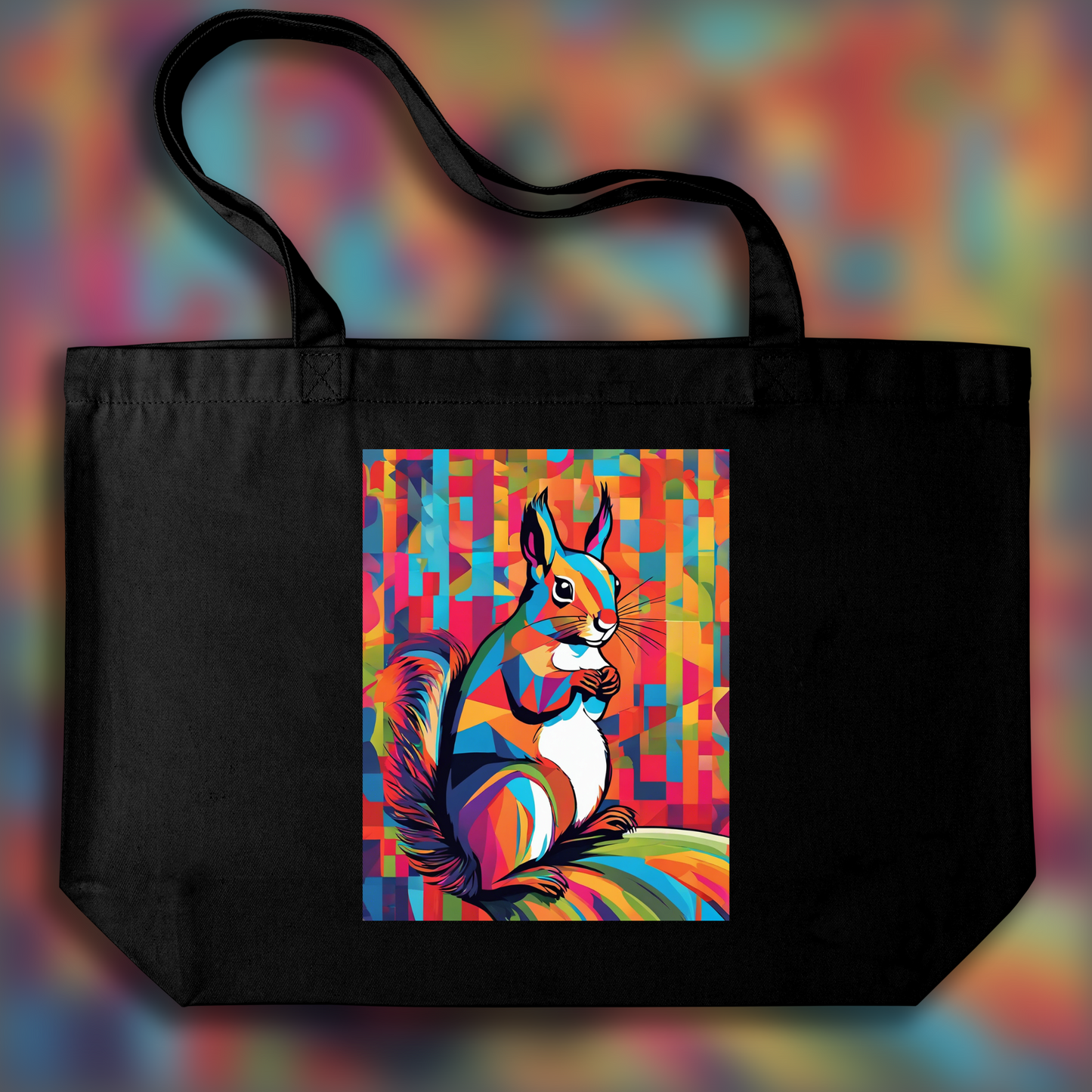 Tote bag - Art néo-pop, Écureuil - 518226135