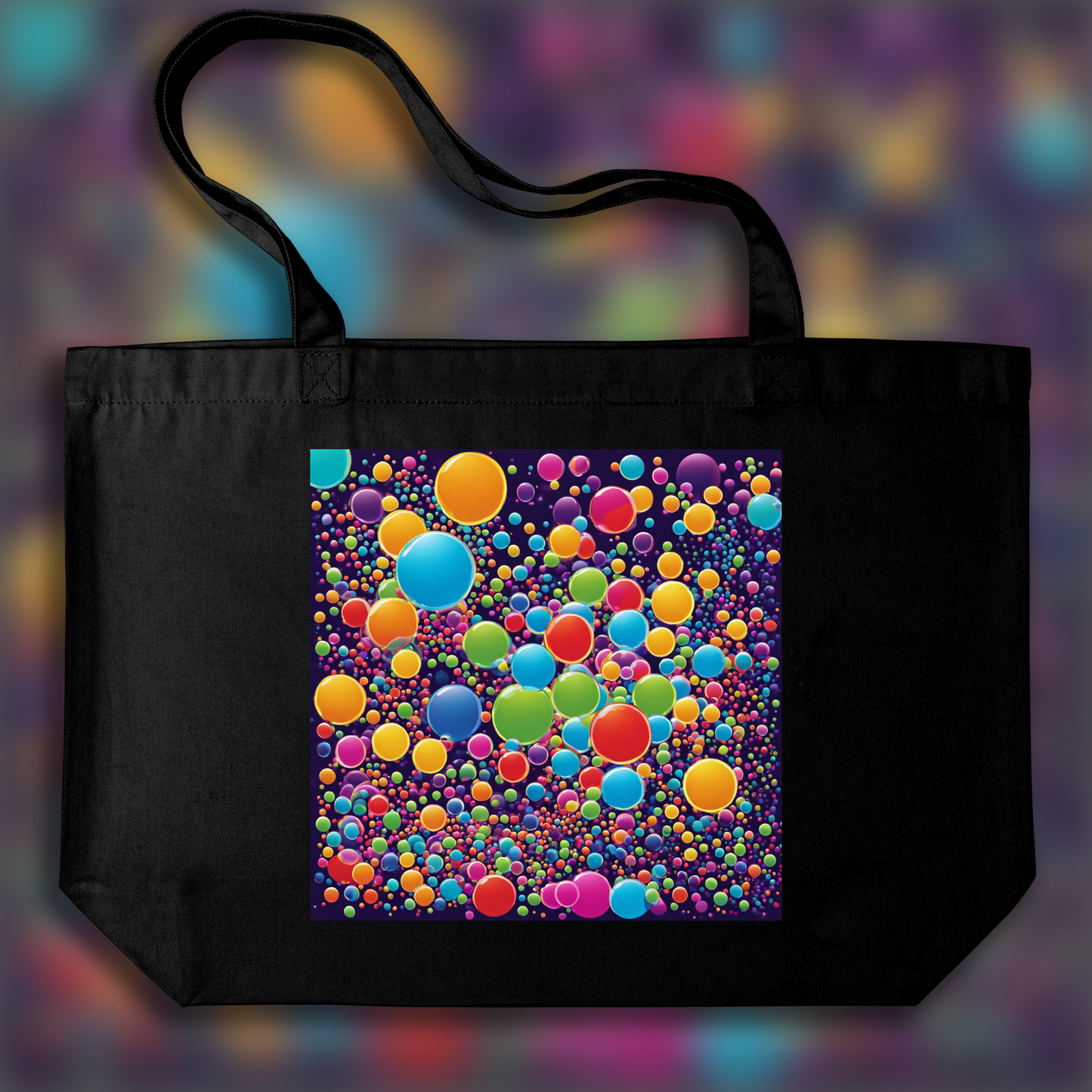 Tote bag - Art psychédélique, Bulles - 248578336