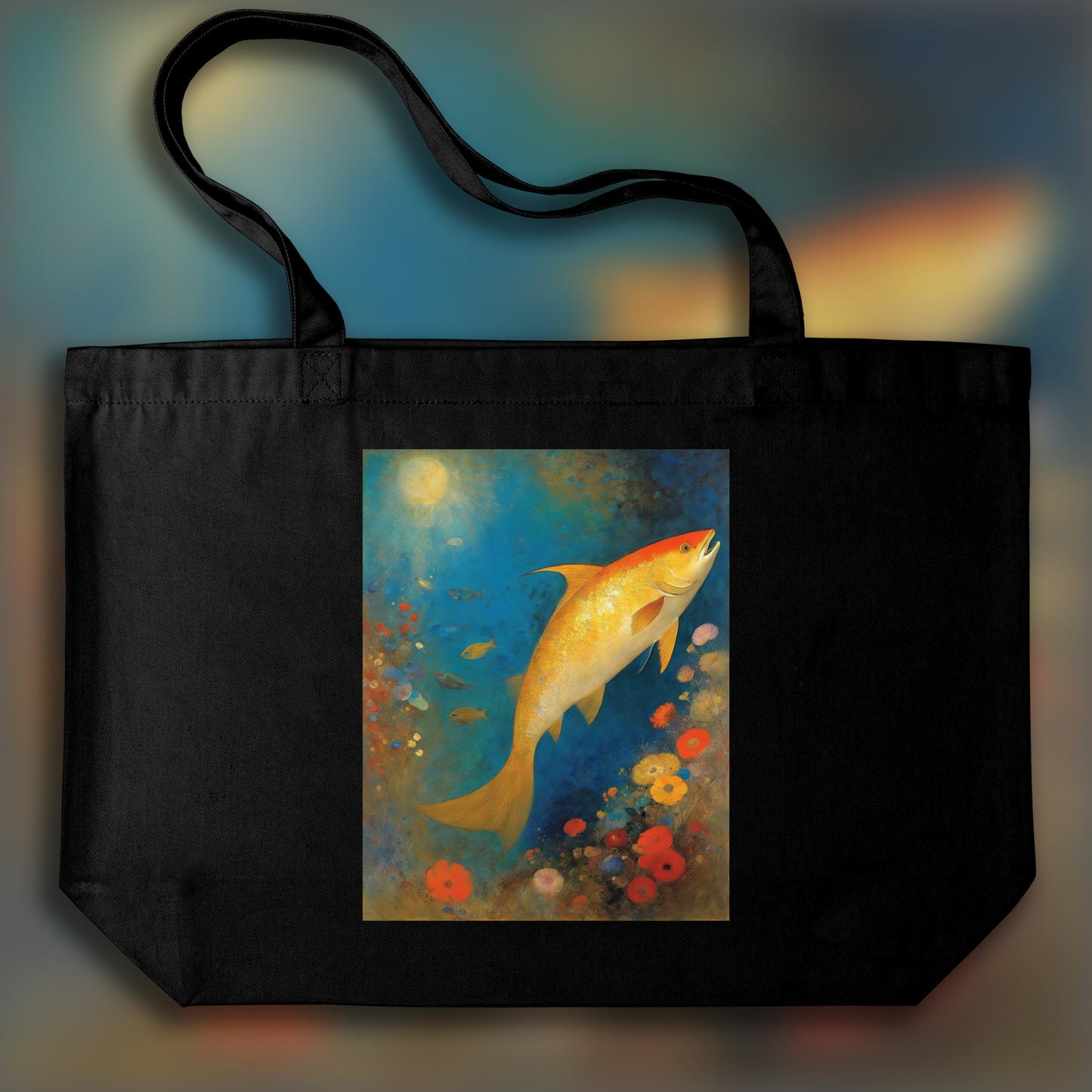 Tote bag - Visions surréalistes avec images fantastiques, Astrology, Pisces sign - 1445302961