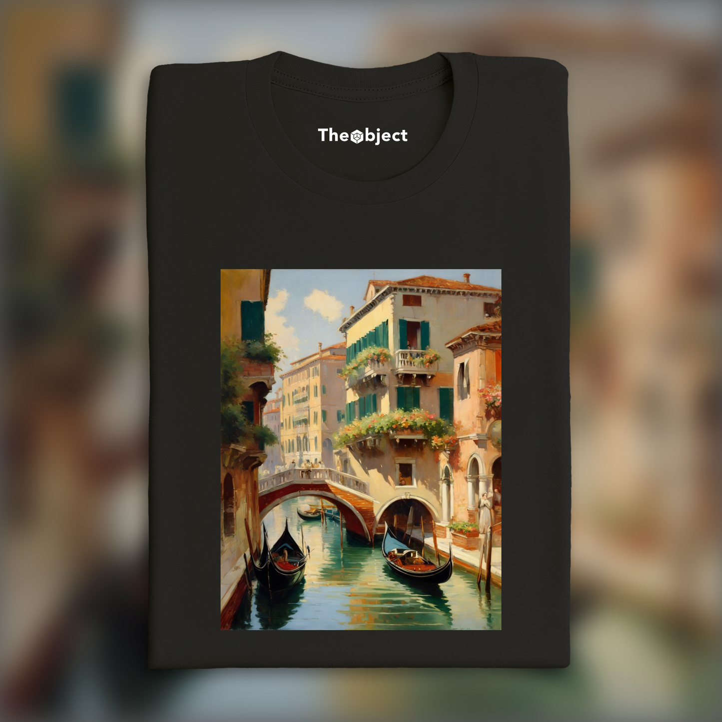 T-Shirt - Scène romantique capturant la beauté et délicatesse des fleurs, Venice - 41768431