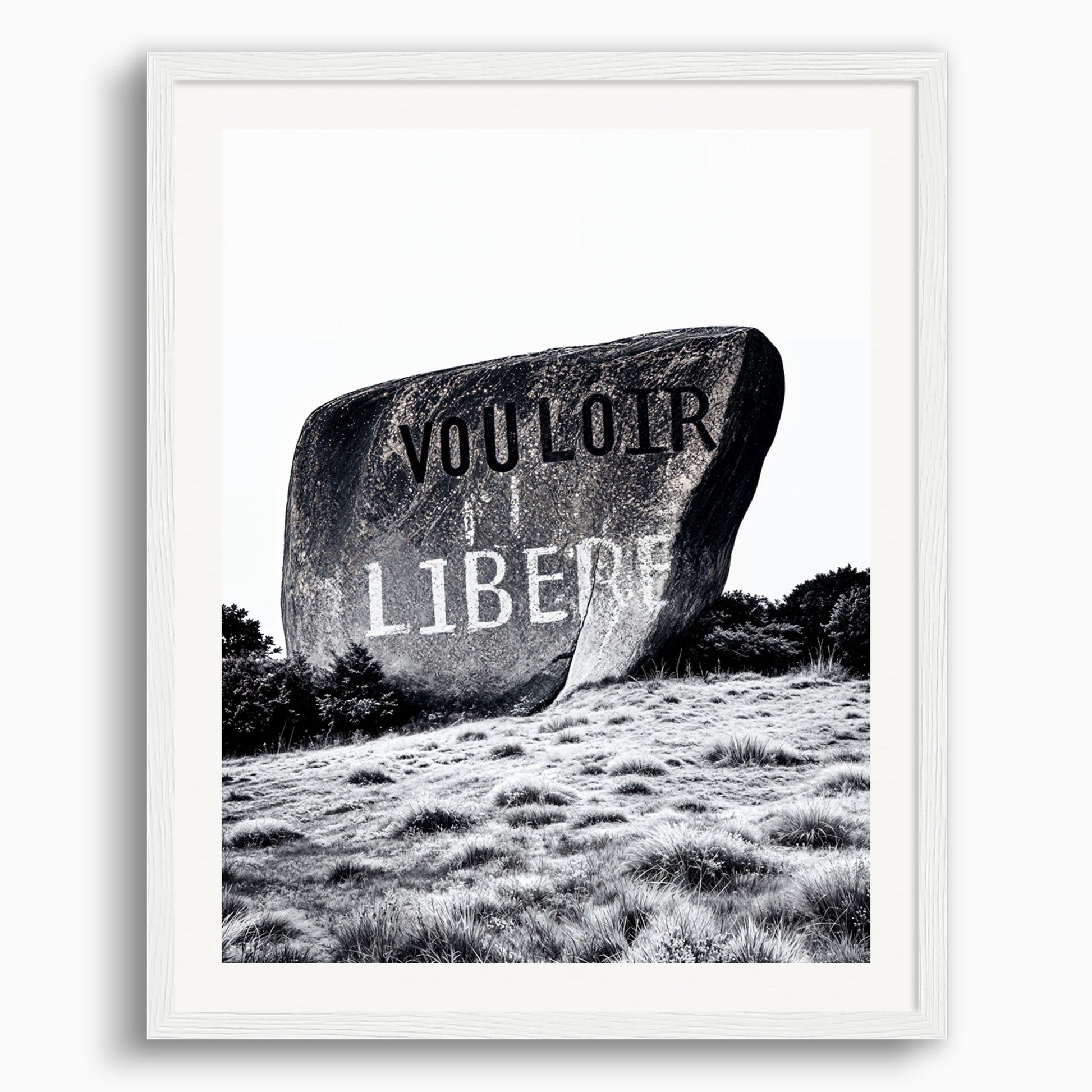 Poster: Wanting liberates, Nietzsche, none