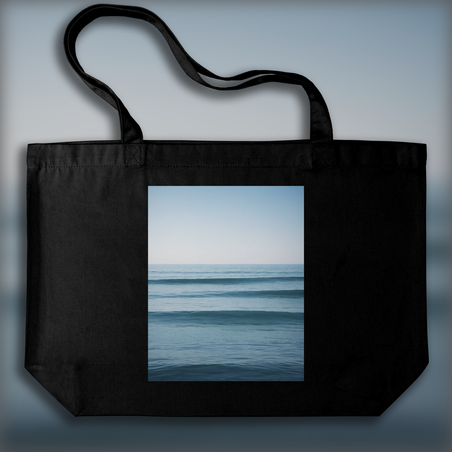 Tote bag - Art minimaliste, Océan - 2909030380