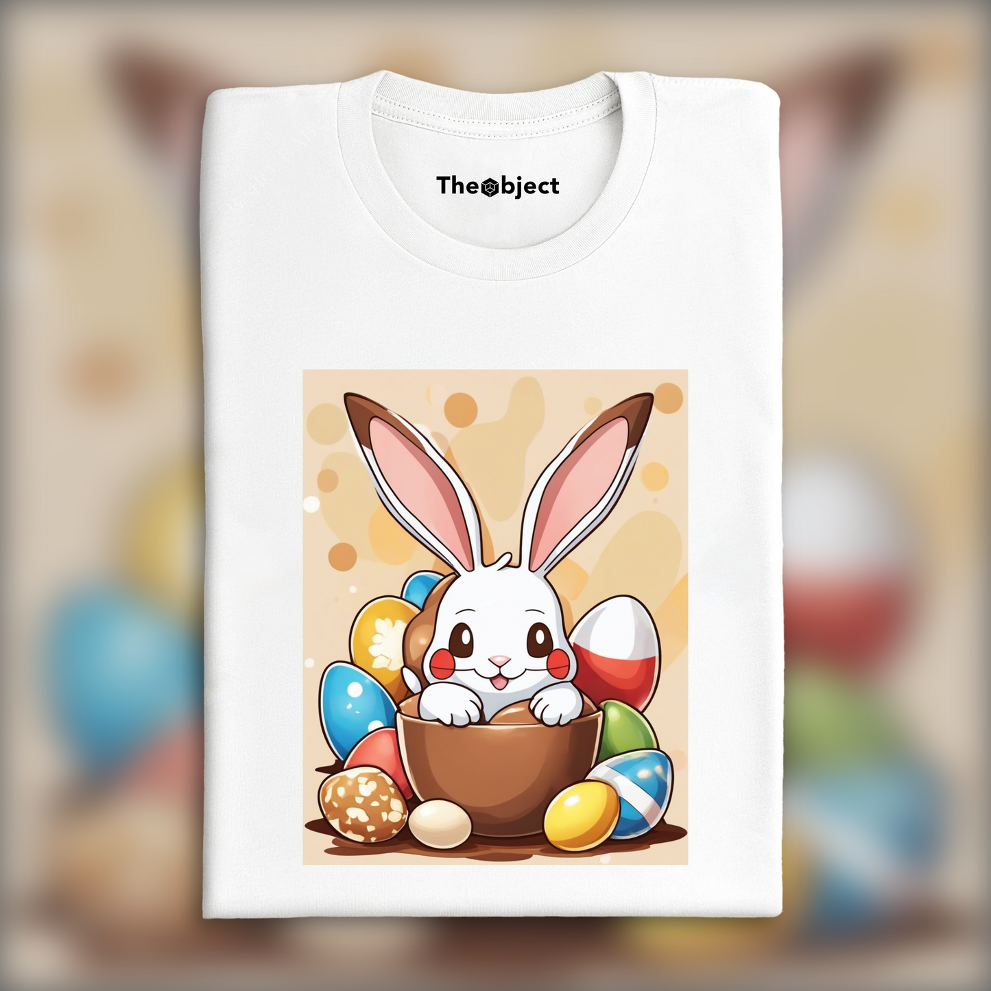 T-Shirt - Pokémon , lapin avec oeuf en chocolat - 3142772989