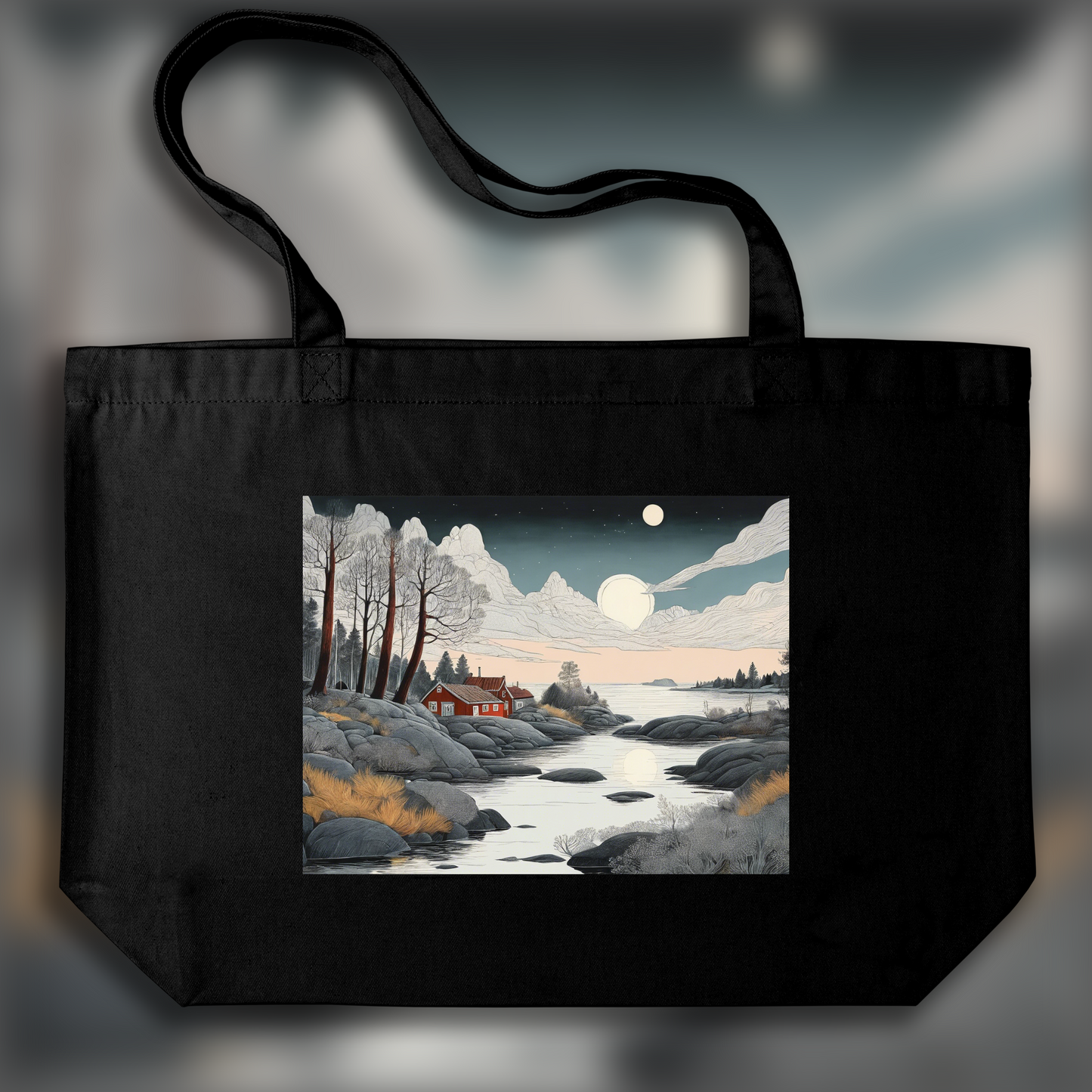 Tote bag - Moomins atmosphere, nature - 2291005807