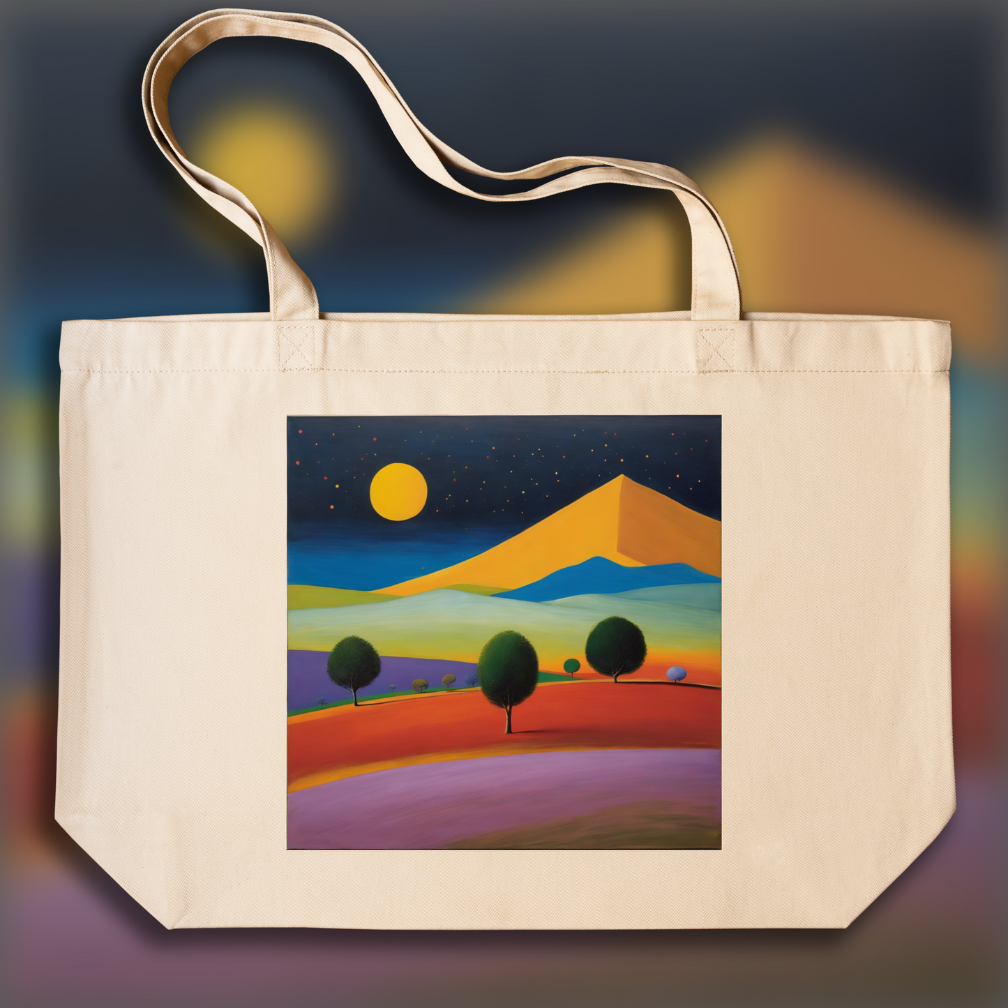 Tote bag - Scottish Abstract Expressionism Painting, Pilate - 2698669275