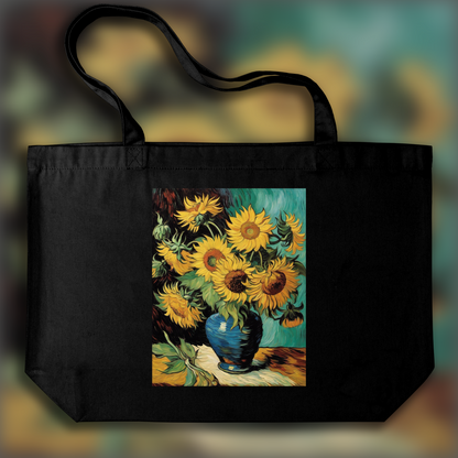 Tote bag - Painting capturing the passionate turbulence of nature and human emotion, Flower - 2544290213