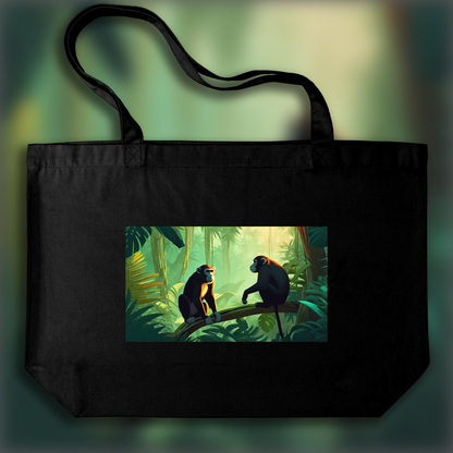 Tote bag - Jungle tropicale, A monkey in the jungle - 1427186084