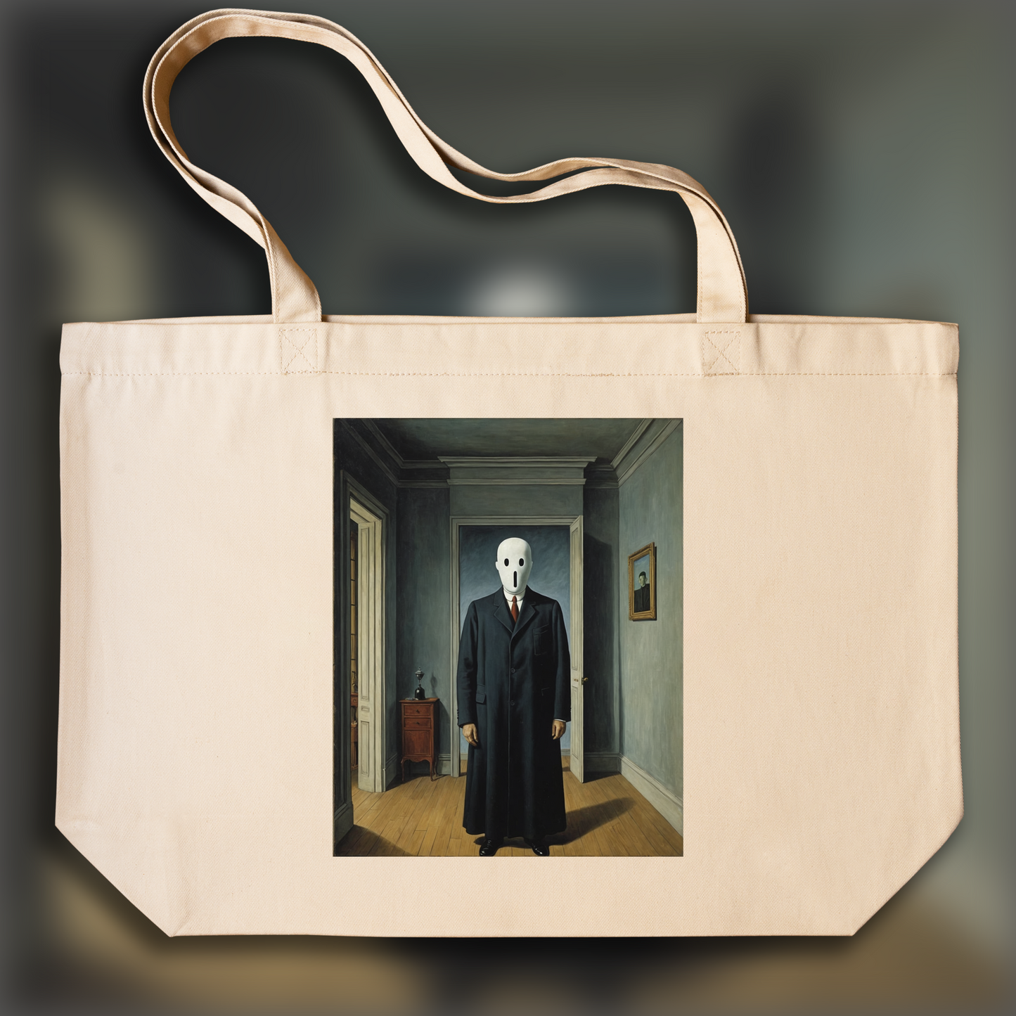 Tote bag - Surréalisme belge, Un fantôme - 2412836291