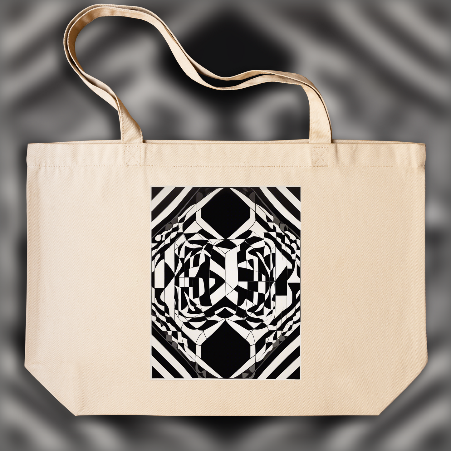 Tote bag - Art optique du XXème siècle, Ordinateur - 737443816