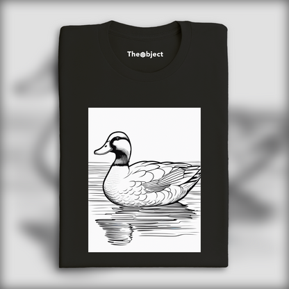 T-Shirt - Drawing for coloring, Duck - 3308814761