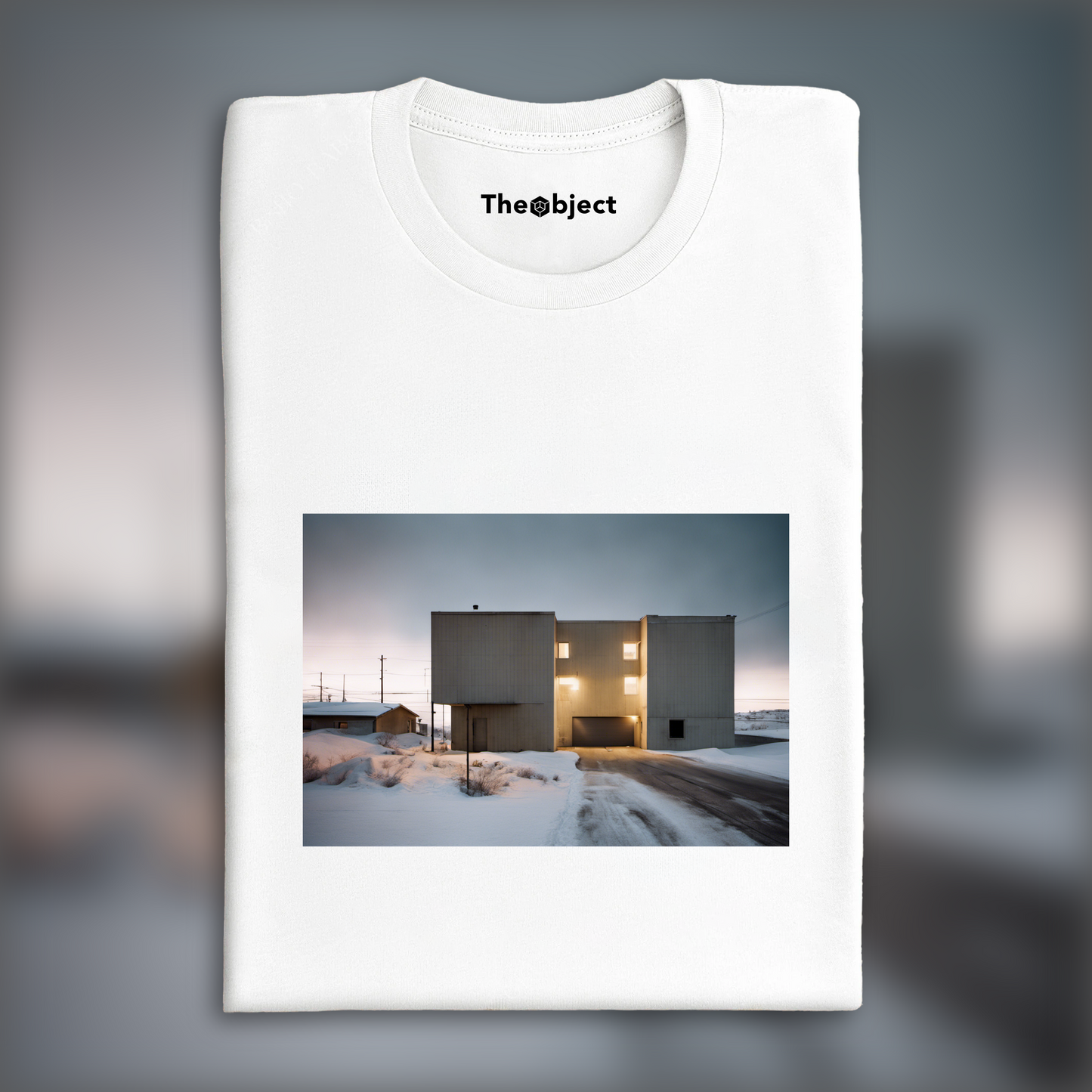 T-Shirt - Abstract urban photographs emphasizing the play of light and shadow, Brutalist architecture, city - 2315338962