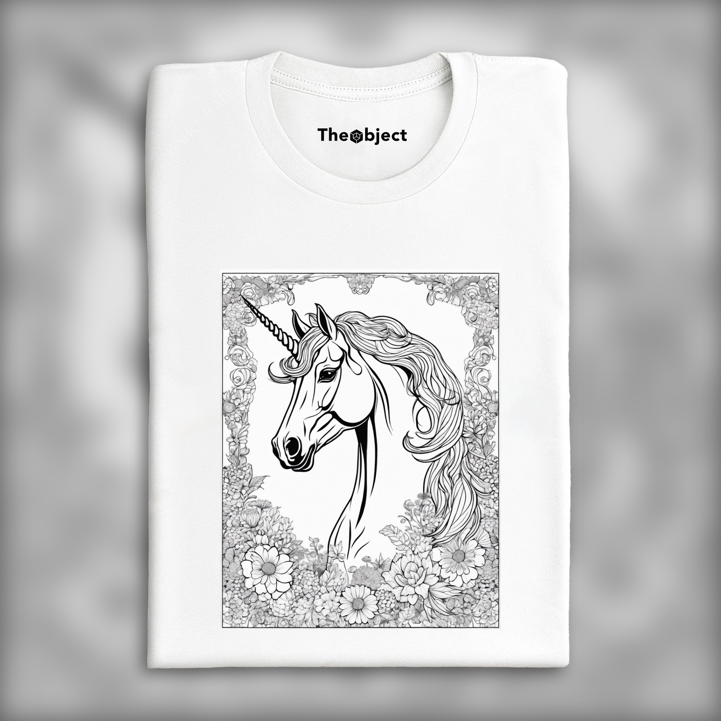 T-Shirt - Drawing for coloring, Unicorn - 3499247912