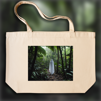 Tote bag - Photographie réaliste, Ghost in The Seychelles in jungle - 3581754368